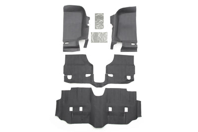 Front 4pc BedTred Floor Kit Incl Heat Shields <br> 2007-2016 Jeep Wrangler Unlimited 4-Door