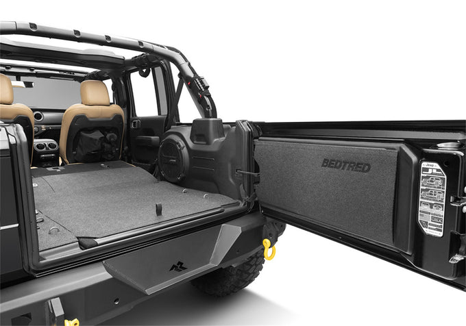 4pc Rear Cargo Kit w/o Gap Hider <br> 2018-2023 Jeep Wrangler 4-Door