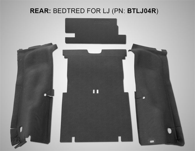 Rear 4pc BedTred Cargo Kit <br> 2004-2006 Jeep Wrangler Unlimited