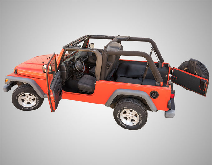 Rear 4pc BedTred Cargo Kit <br> 2004-2006 Jeep Wrangler Unlimited