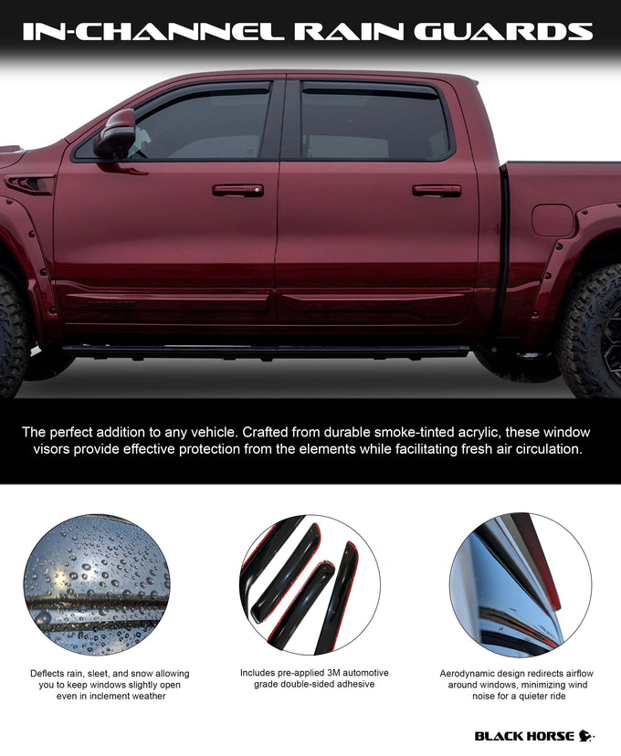 Rain Guards <br> 14-18 Chevrolet Silverado, GMC Sierra