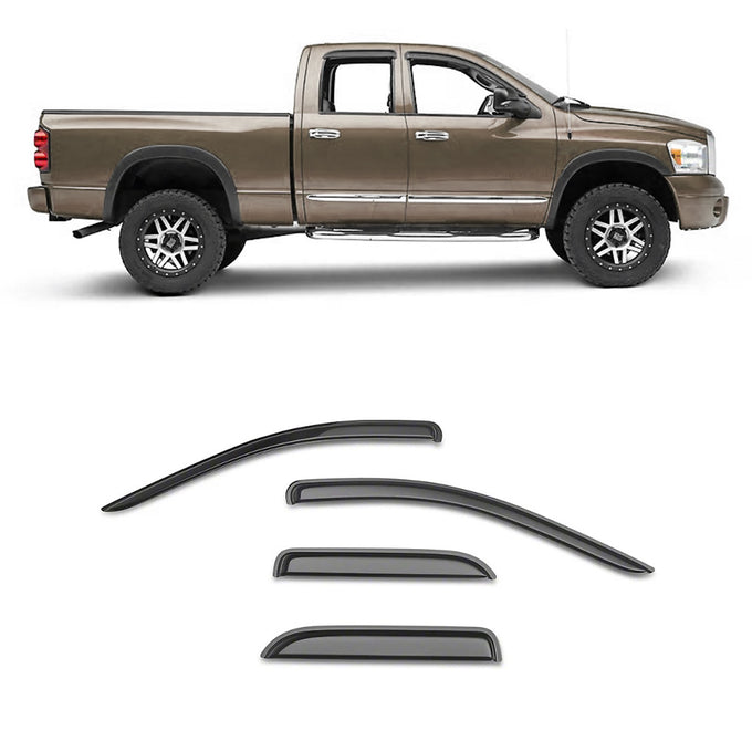 Tape-on Wind Deflectors <br> 03-09 Dodge Ram 1500 2500 3500