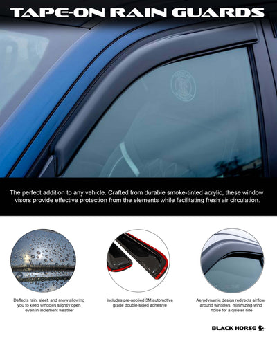 Rain Guards <br> 15-24 Ford Transit-350 HD Transit-150 Transit-250