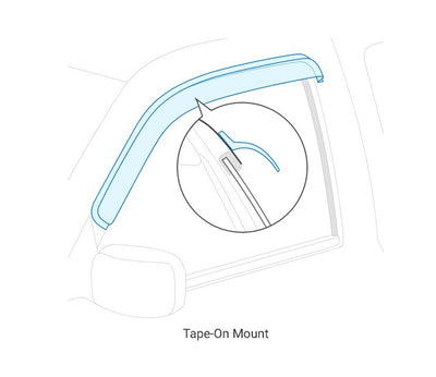 Tape-on Wind Deflectors <br> 21-24 Ford Bronco Sport