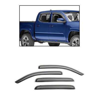 Tape-on Wind Deflectors <br> 16-23 Toyota Tacoma