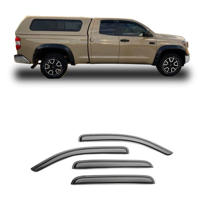 Tape-on Wind Deflectors <br> 07-21 Toyota Tundra