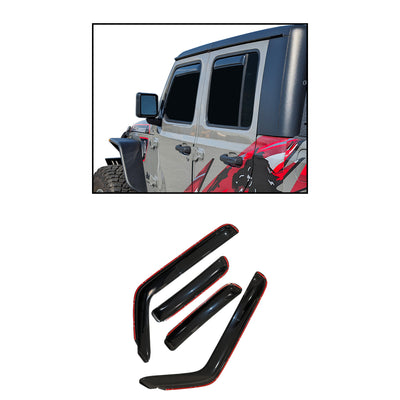 Rain Guards <br> 07-17 Jeep Wrangler