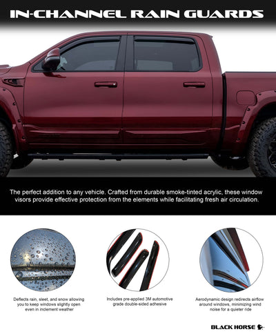 Rain Guards <br> 16-23 Toyota Tacoma