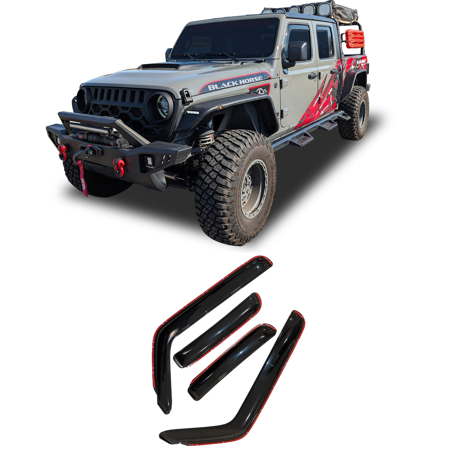 Rain Guards <br> 18-24 Jeep Wrangler