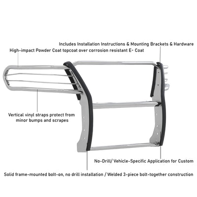 Black Powder Coat Grille Guard <br> 19-25 Mercedes-Benz Sprinter 1500 2300 3500