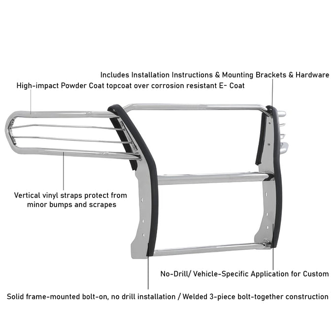 Black Powder Coat Grille Guard <br> 19-25 Mercedes-Benz Sprinter 1500 2300 3500