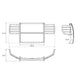 Black Powder Coat Grille Guard <br> 15-25 Ford E-350 E-450 Super Duty