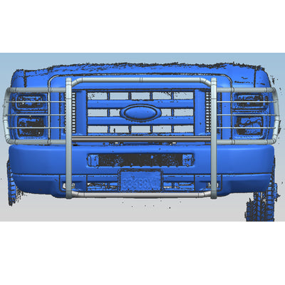 Black Powder Coat Grille Guard <br> 15-25 Ford E-350 E-450 Super Duty
