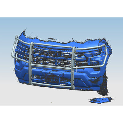 Polished Stainless Steel Grille Guard <br> 22-24 Chevrolet Silverado 1500