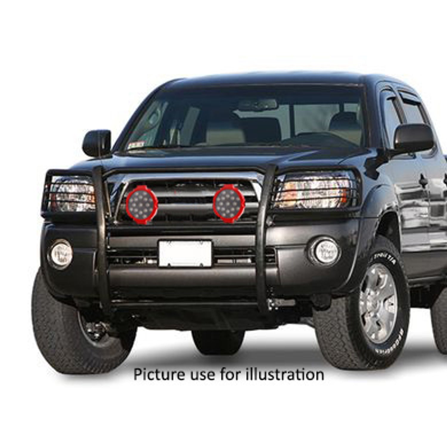 Black Powder Coat Grille Guard Kit <br> 01-04 Toyota Tacoma