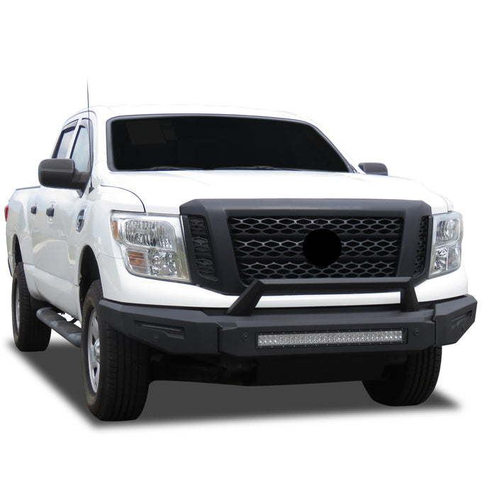 Armour II Heavy Duty Modular Front Bumper <br> 16-24 Nissan Titan XD