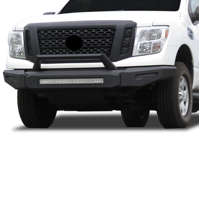 Armour II Heavy Duty Modular Front Bumper <br> 16-24 Nissan Titan XD
