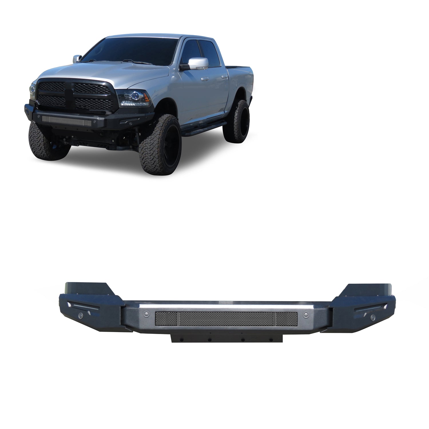 Armour II Heavy Duty Modular Front Bumper- <br> 13-24 Ram 1500 Classic