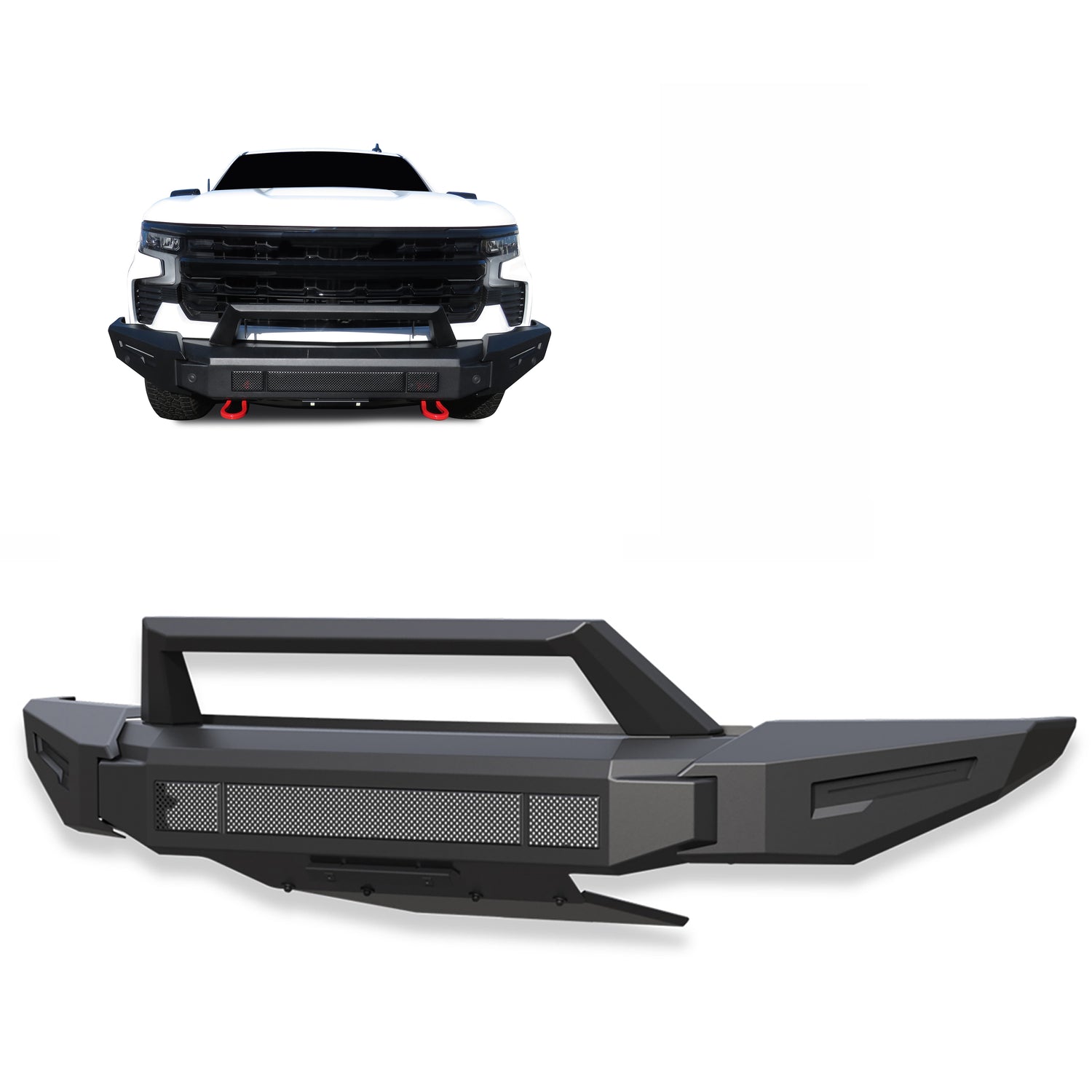 Armour II Heavy Duty Modular Front Bumper <br> 22-24 Chevrolet Silverado 1500