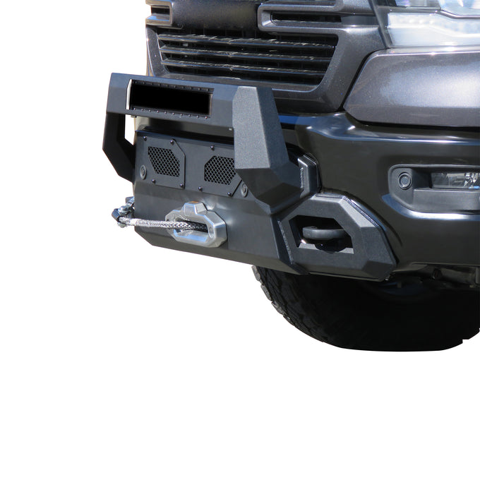 Armour III Heavy Duty Front Winch Bumper <br> 19-24 Ram 1500