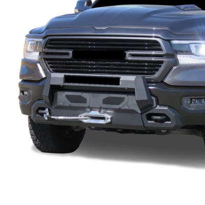 Armour III Heavy Duty Front Winch Bumper <br> 19-24 Ram 1500