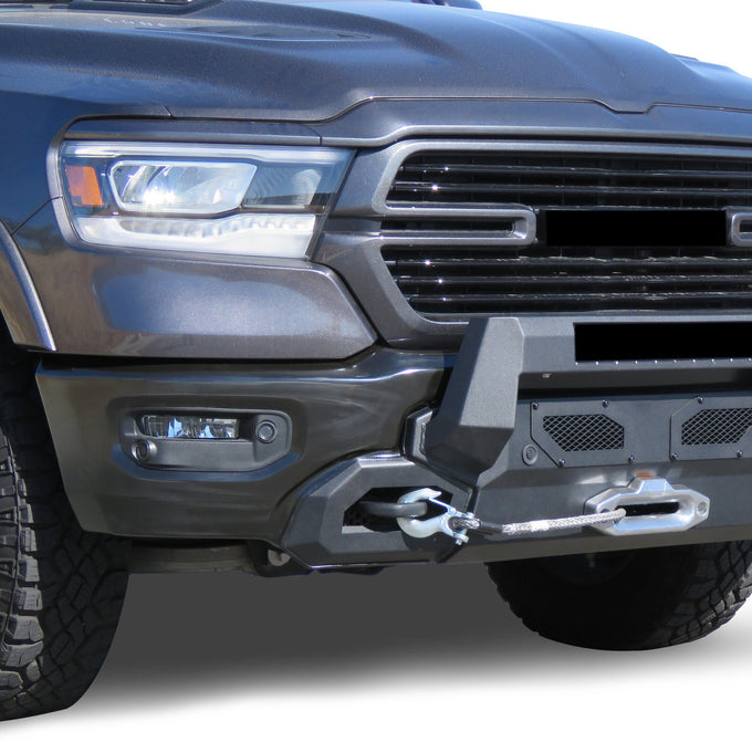Armour III Heavy Duty Front Winch Bumper <br> 19-24 Ram 1500