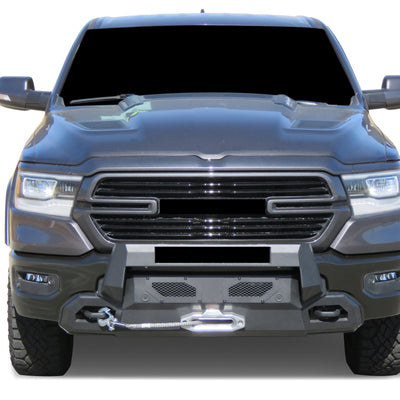 Armour III Heavy Duty Front Winch Bumper <br> 19-24 Ram 1500