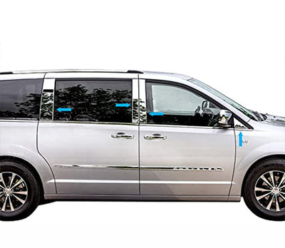 Pillar Post Trims <br> 08-16 Chrysler Town & Country Dodge Grand Caravan