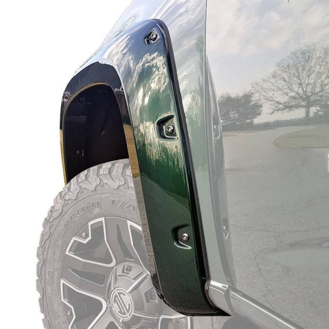 Black Bolt-head Style Fender Flares <br> 15-22 Chevrolet Colorado