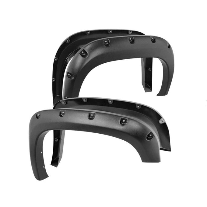 Black Bolt-head Style Fender Flares <br> 15-22 Chevrolet Colorado