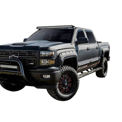 Black Bolt-head Style Fender Flares <br> 14-18 Chevy Silverado 1500 2500 3500 HD