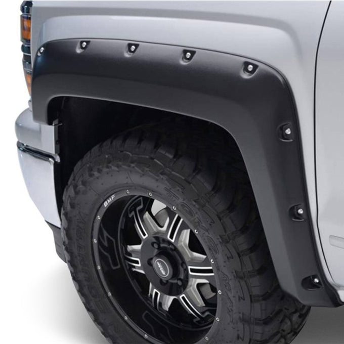 Black Bolt-head Style Fender Flares <br> 19-23 Chevrolet Silverado 1500