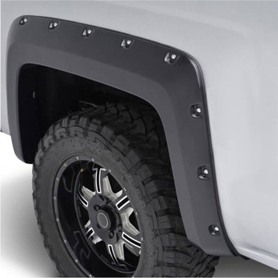 Black Bolt-head Style Fender Flares <br> 19-23 Chevrolet Silverado 1500