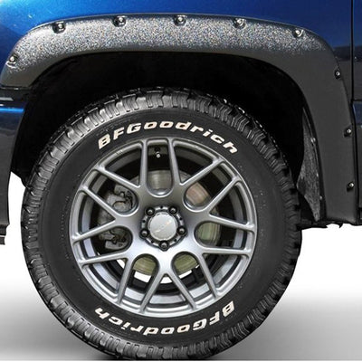 BlackTextured Fender Flares <br> 17-18 Chevrolet Silverado 1500