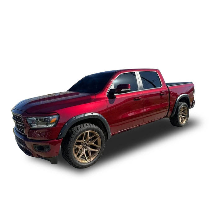 Black Bolt-head Style Fender Flares <br> 19-23 Ram 1500