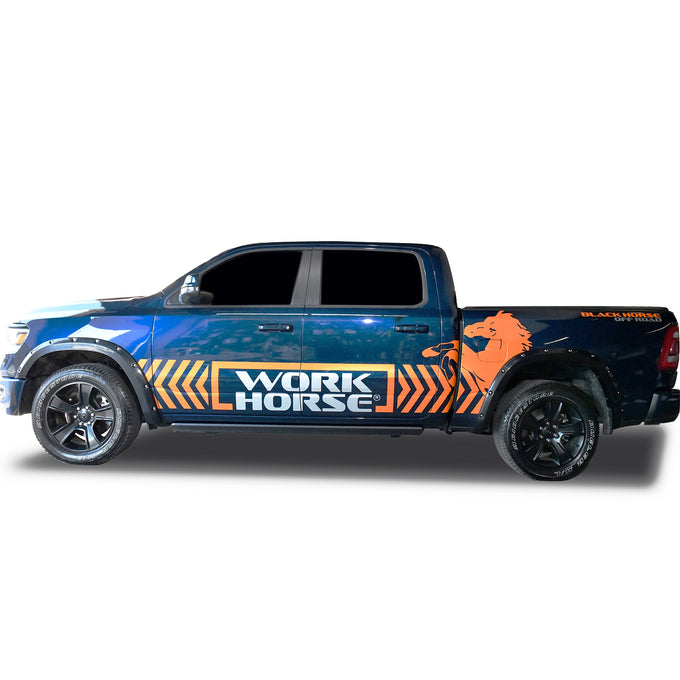 Black Bolt-head Style Fender Flares <br> 19-23 Ram 1500