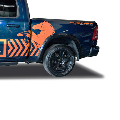 Black Bolt-head Style Fender Flares <br> 19-23 Ram 1500