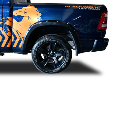 Black Bolt-head Style Fender Flares <br> 19-23 Ram 1500