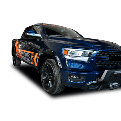 Black Bolt-head Style Fender Flares <br> 19-23 Ram 1500