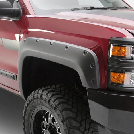 Black Bolt-head Style Fender Flares <br> 10-18 Dodge Ram 2500 3500