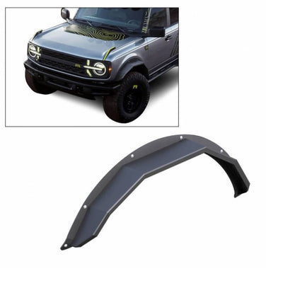 Black Textured Rear Fender Flares <br> 21-24 Ford Bronco