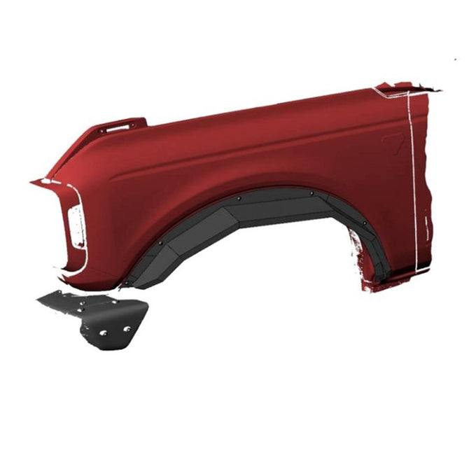 Black Textured Rear Fender Flares <br> 21-24 Ford Bronco