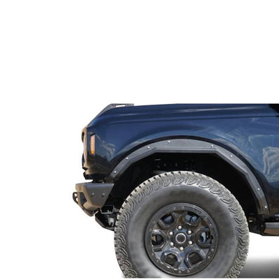 Black Textured Rear Fender Flares <br> 21-24 Ford Bronco