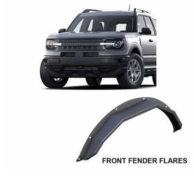 Black Textured Rear Fender Flares <br> 21-24 Ford Bronco