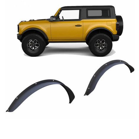 Textured Front & Rear Fender Flares <br> 21-24 Ford Bronco