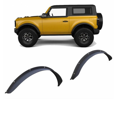 Textured Front & Rear Fender Flares <br> 21-24 Ford Bronco