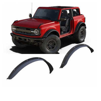 Textured Front & Rear Fender Flares <br> 21-24 Ford Bronco