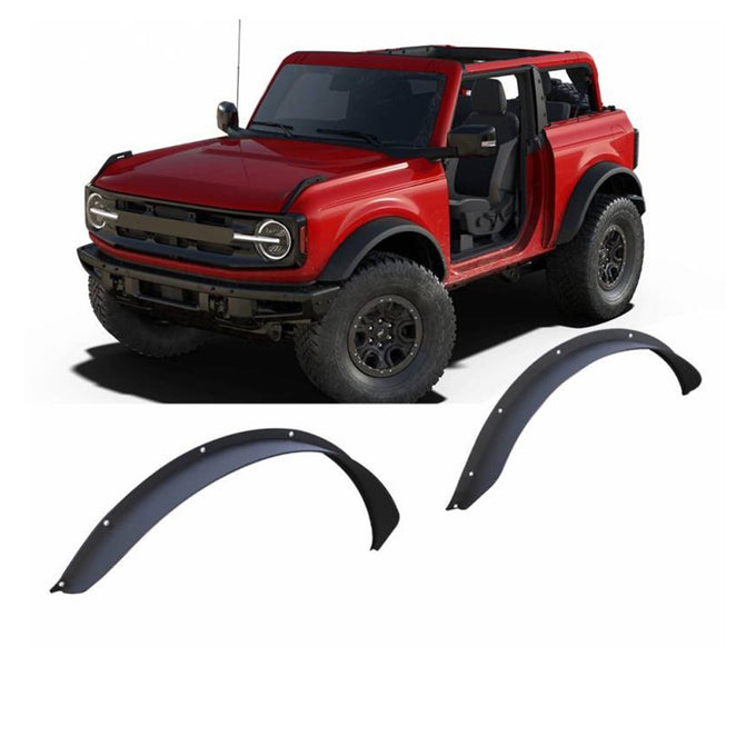 Textured Front & Rear Fender Flares <br> 21-24 Ford Bronco