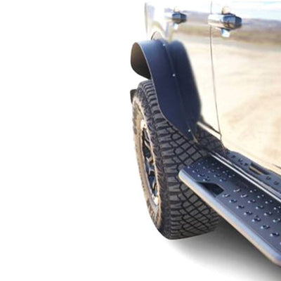 Black Sheet Metal Plate Rear Fender Flares <br> 21-24 Ford Bronco