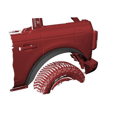 Textured Front & Rear Fender Flares <br> 21-24 Ford Bronco